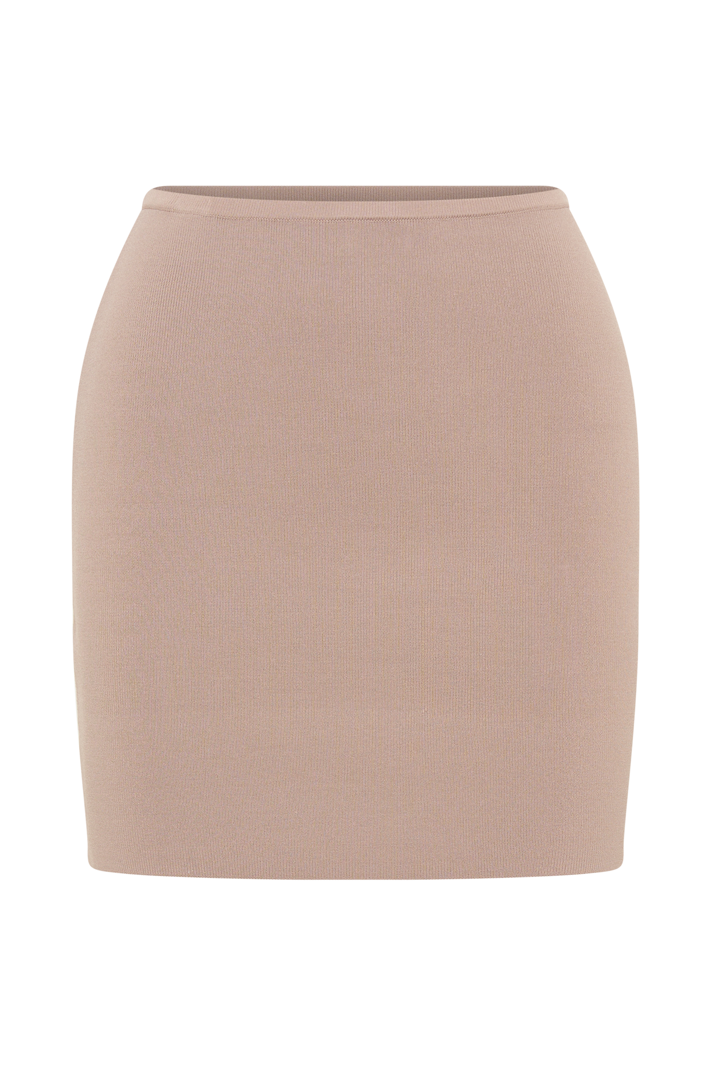 Jupe mini en tricot Klara - Taupe