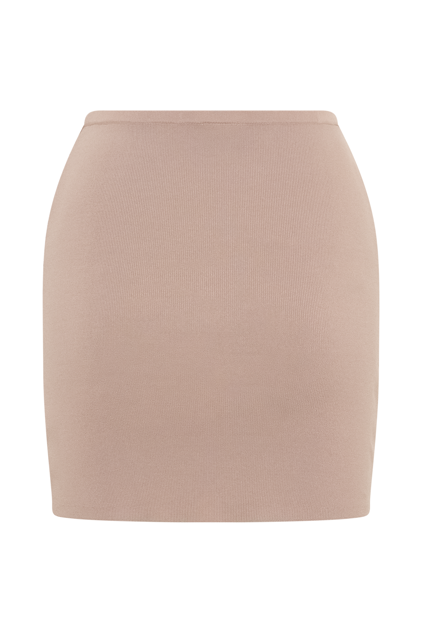 Jupe mini en tricot Klara - Taupe