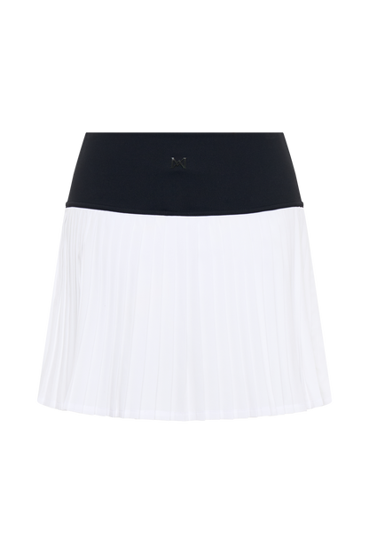 Jupe de sport plissée Denver - Noir/Blanc