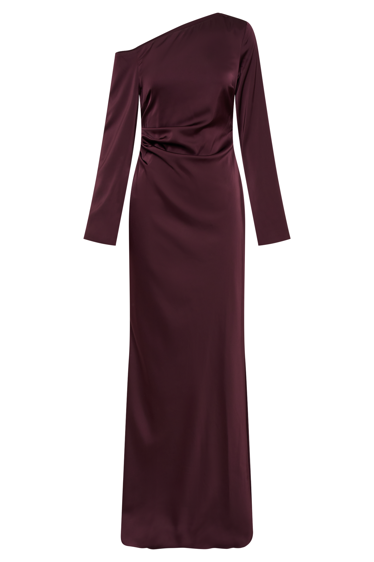 Avery Robe Maxi à Manches Longues - Prune