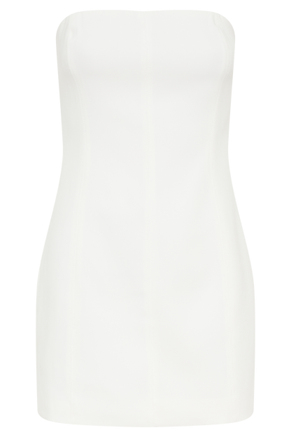 Mini-robe Maci en crêpe - Blanc