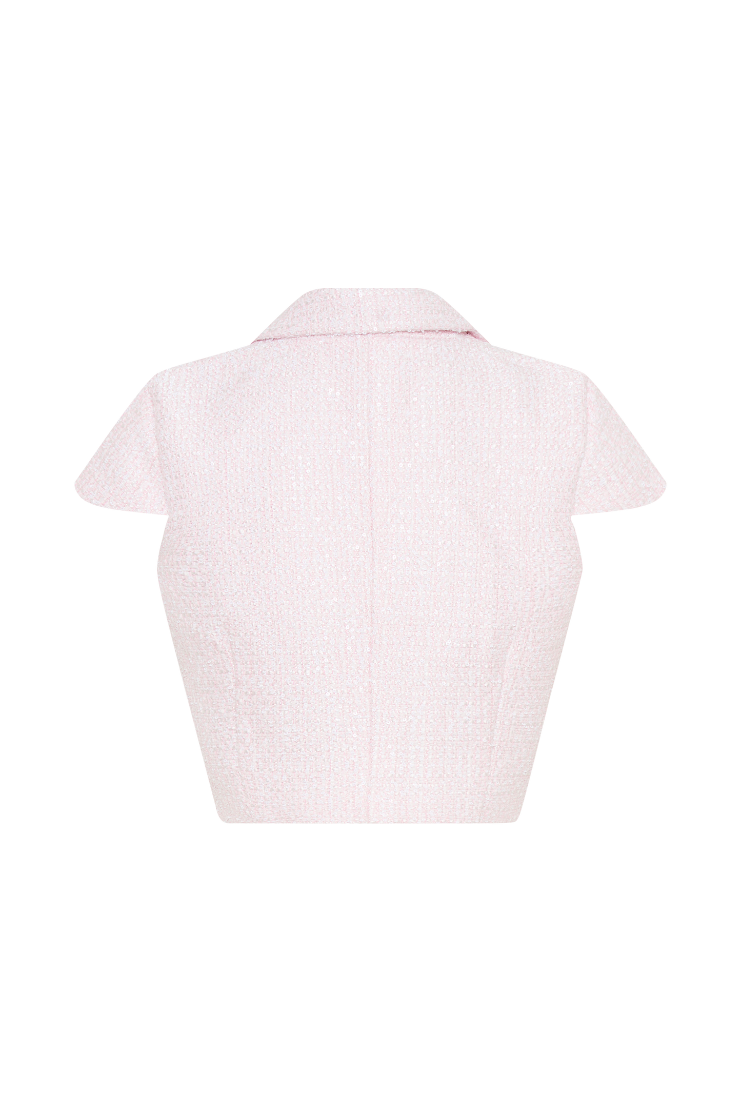Top en tweed Mercer - Rose coton-fée