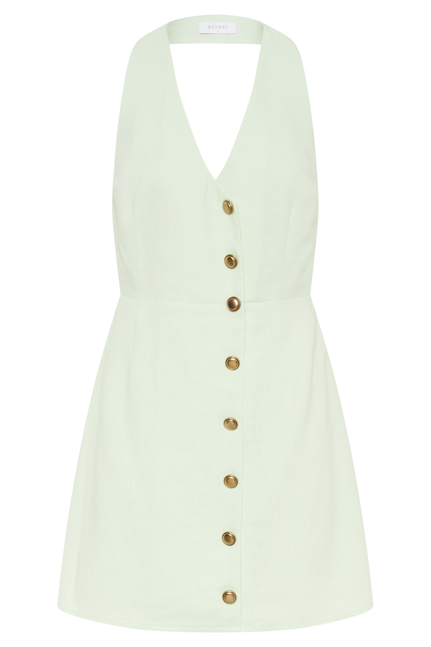 Mini-robe en lin Lorraine à porter en bandoulière - Menthe