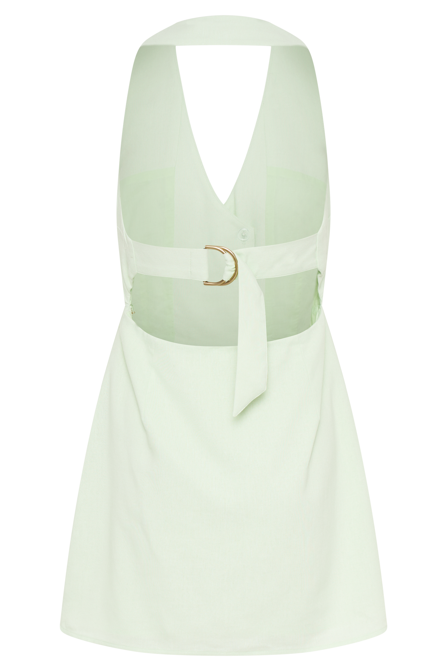 Mini-robe en lin Lorraine à porter en bandoulière - Menthe