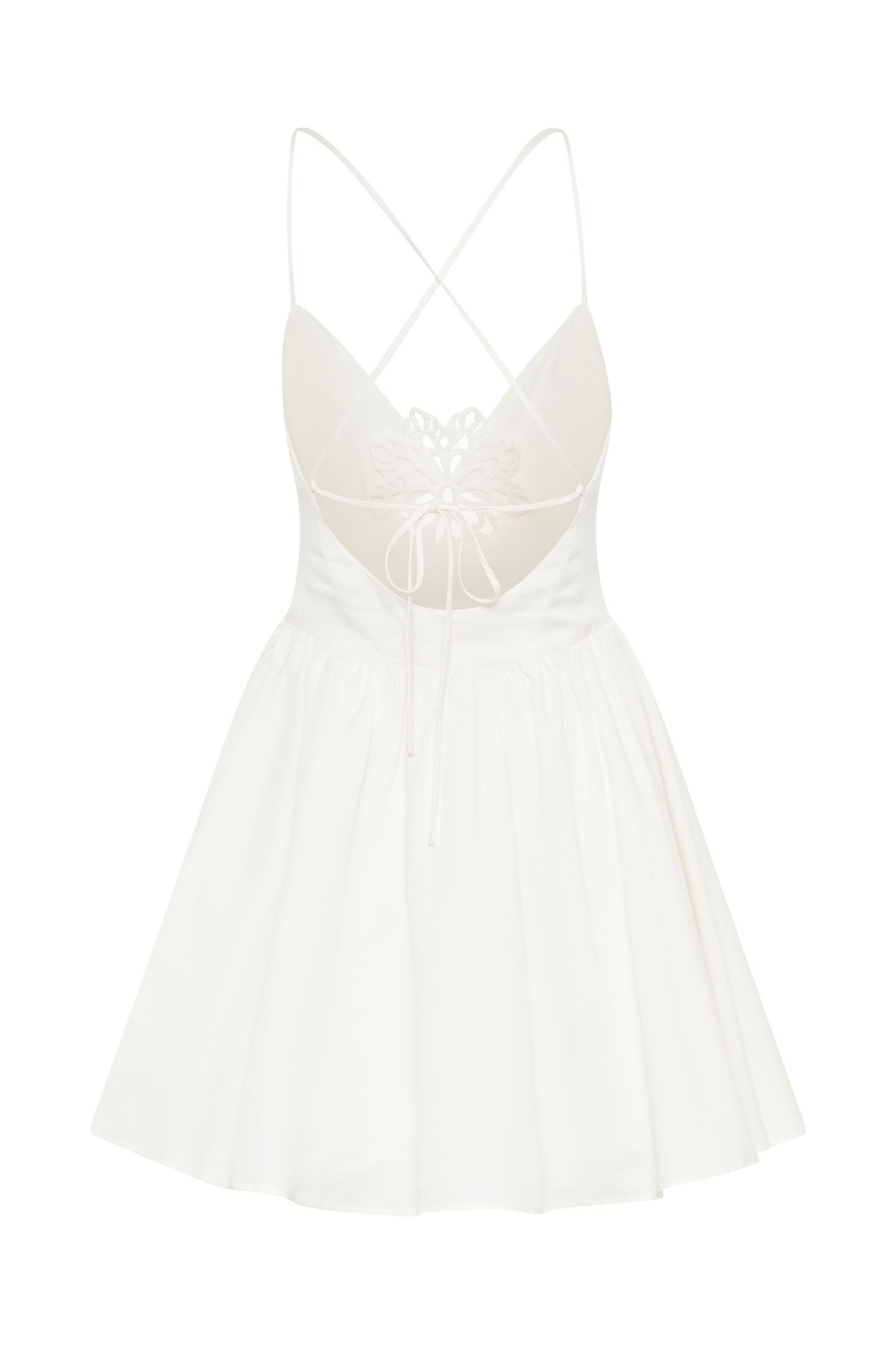 Mini-robe en coton Muriel avec crochet - Blanc