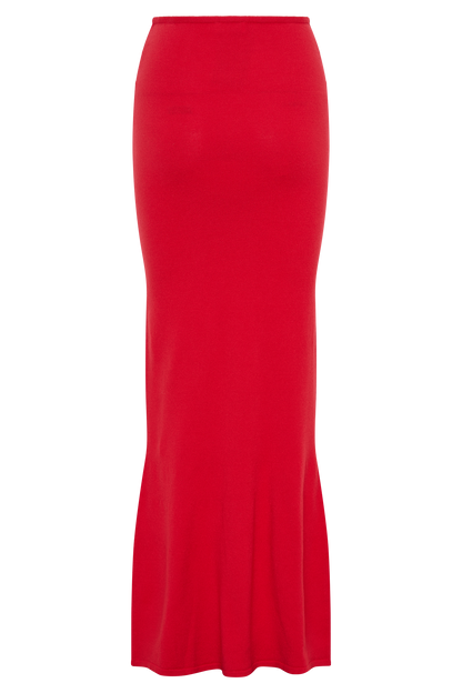 Jupe Maxi Tricot Polly - Rouge
