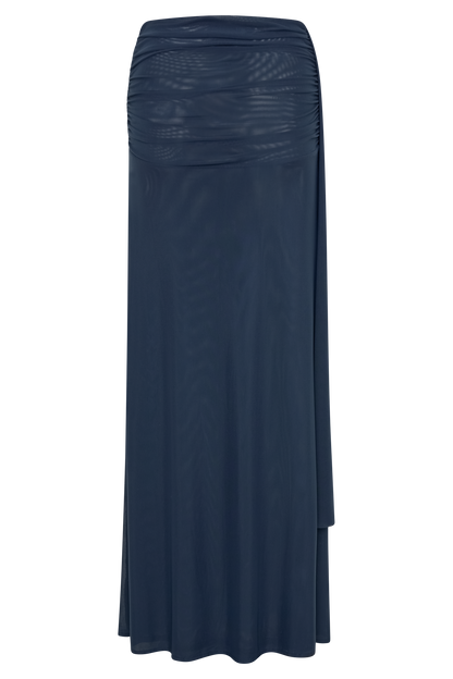 Jupe Maxi en Maille Arna - Bleu Nuit