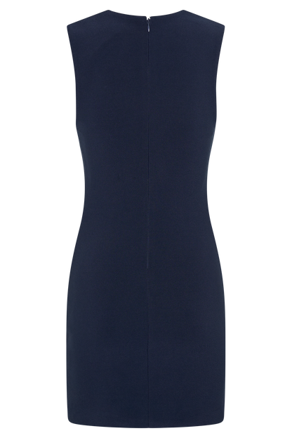Mini-robe Frida en crêpe - Bleu marine foncé