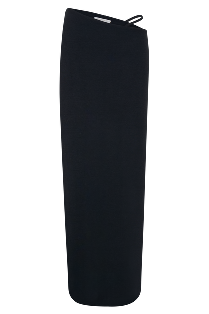 Jupe Maxi Natalia en Modal avec Boucle - Noir
