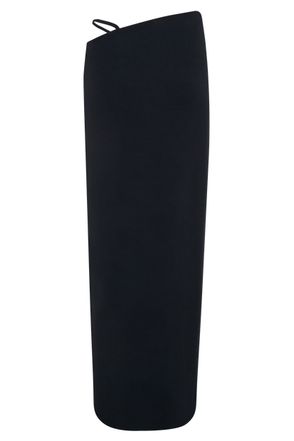 Jupe Maxi Natalia en Modal avec Boucle - Noir