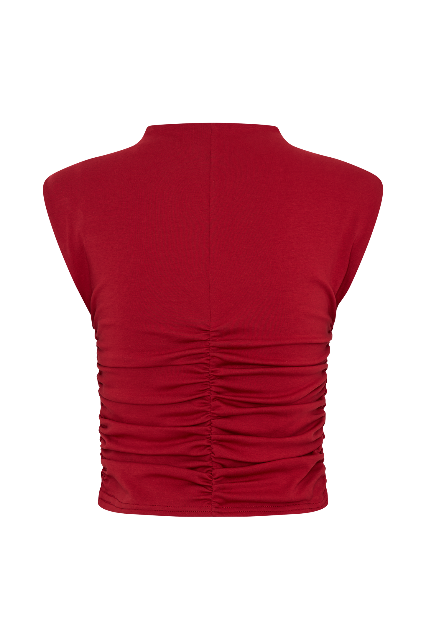 Haut sans manches à col montant Ellia - Rouge