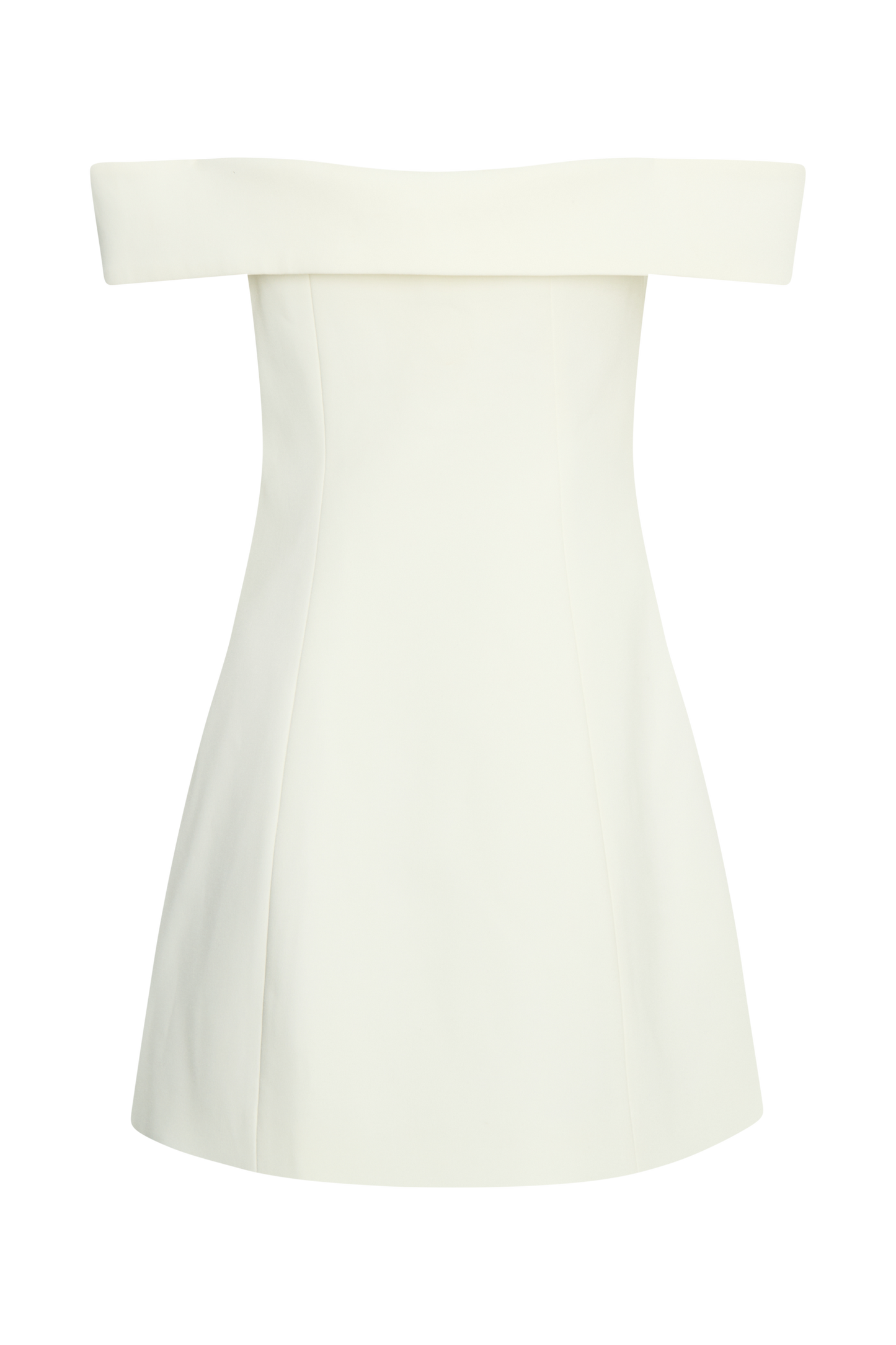 Mini-robe tailleur à épaules dénudées Noelle - Ivoire