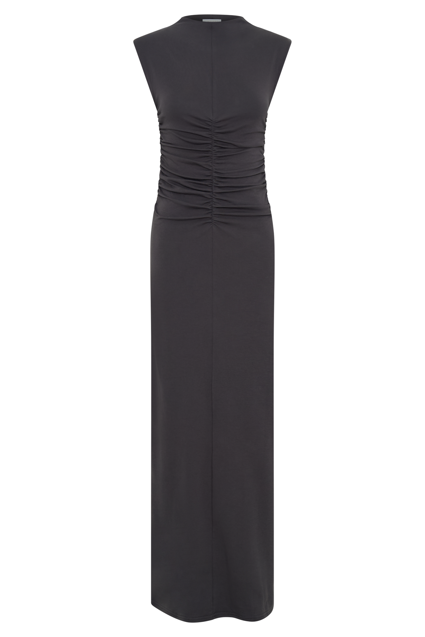 Robe Maxi Sans Manches à Col Haut Elliot - Gris Anthracite