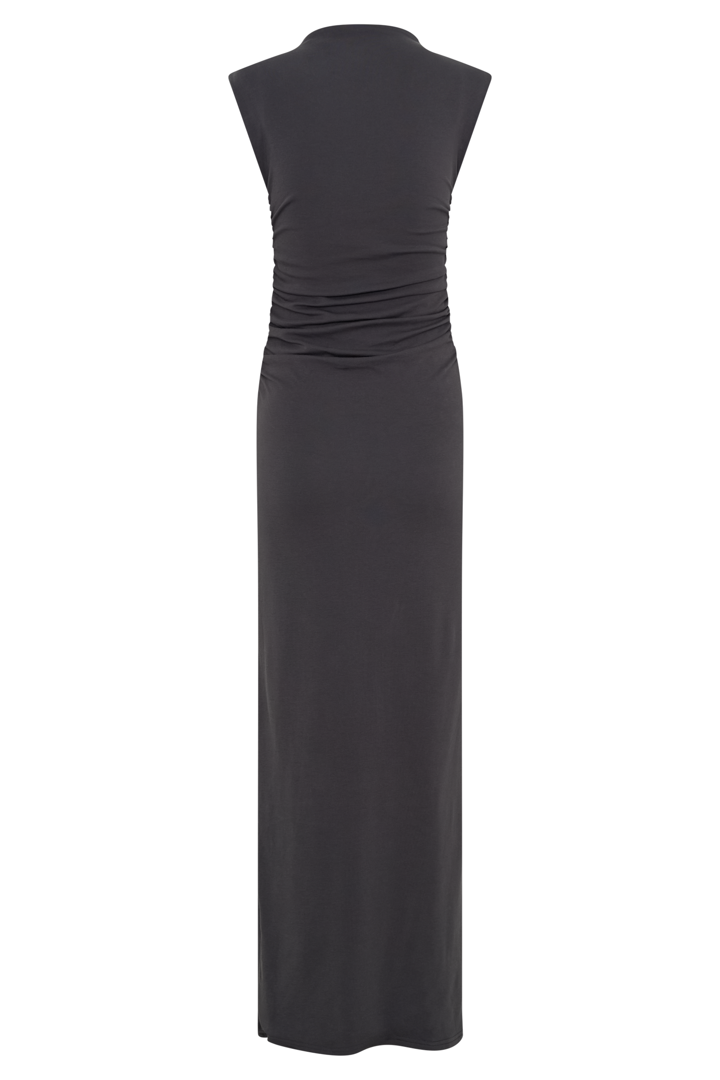 Robe Maxi Sans Manches à Col Haut Elliot - Gris Anthracite