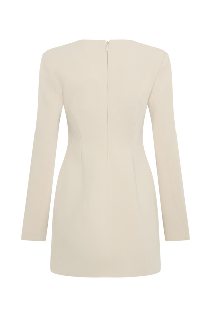 Veste-tailleur plissée Arora - Sable