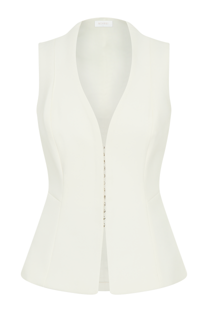 Gilet structuré Melinda - Ivoire
