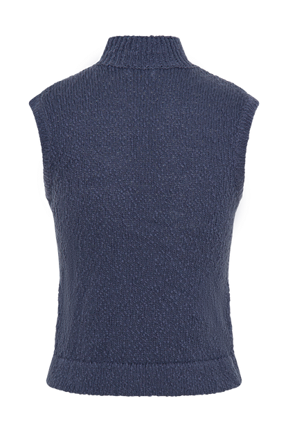 Top en tricot sans manches Azalea - Gris acier