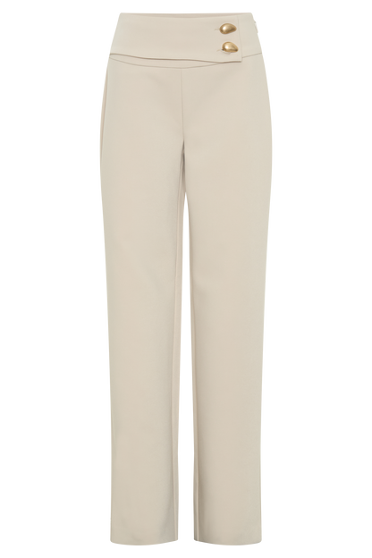 Pantalon tailleur droit Lindie - Sable
