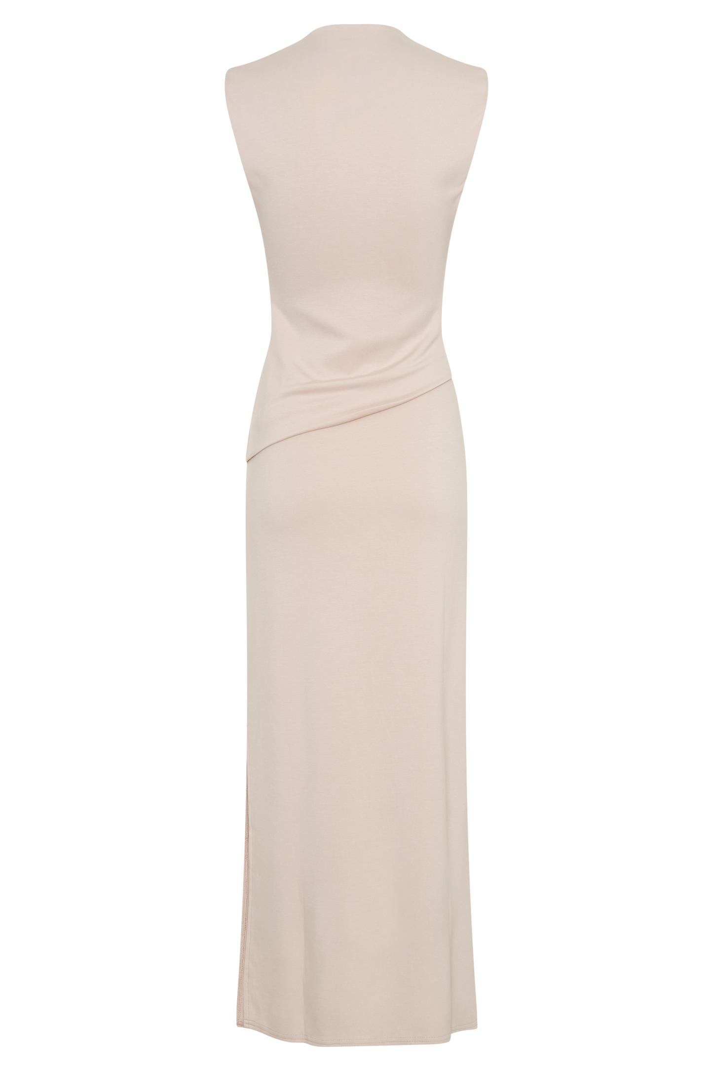 Robe midi Lorelei en crêpe torsadée - Taupe
