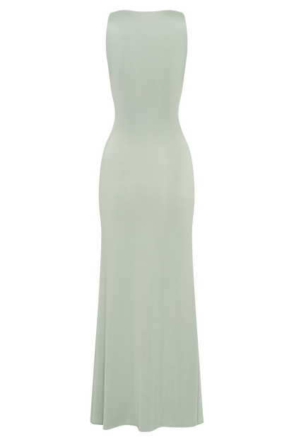 Robe Maxi Beck à Décolleté Plongeant avec Frotterie Florale - Basil