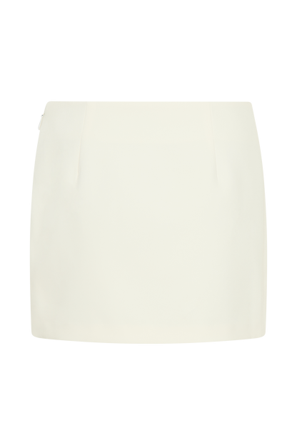 Jupe mini-tailleur Aisha - Ivoire
