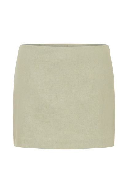 Ciara Mini-short en lin - Basil