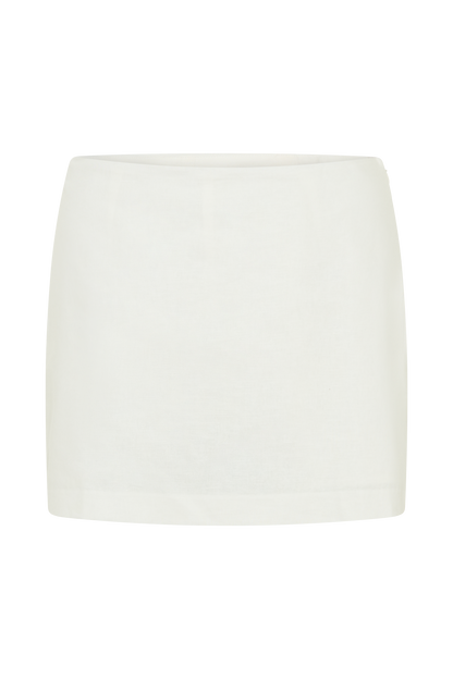 Mini-short en lin Ciara - Blanc