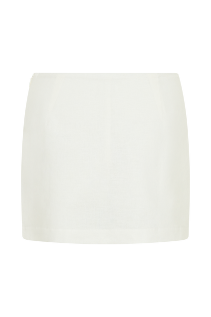 Mini-short en lin Ciara - Blanc