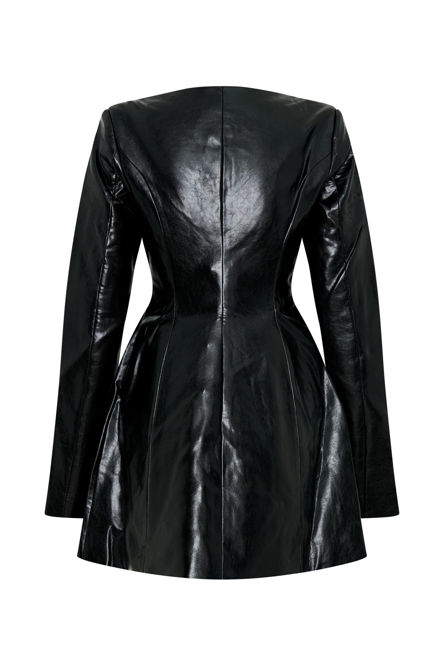 Nancy Mini-robe en simili cuir - Noir