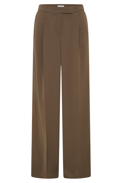Pantalon large Faith Suiting - Brun Cacao