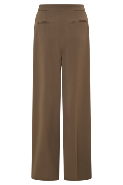 Pantalon large Faith Suiting - Brun Cacao