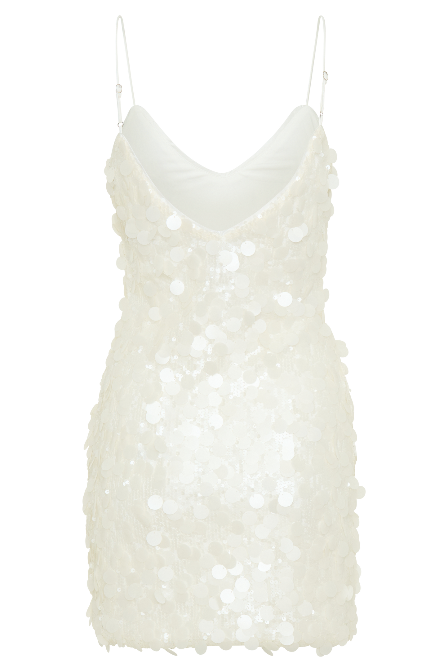 Robe mini Romilly à paillettes - Ivoire