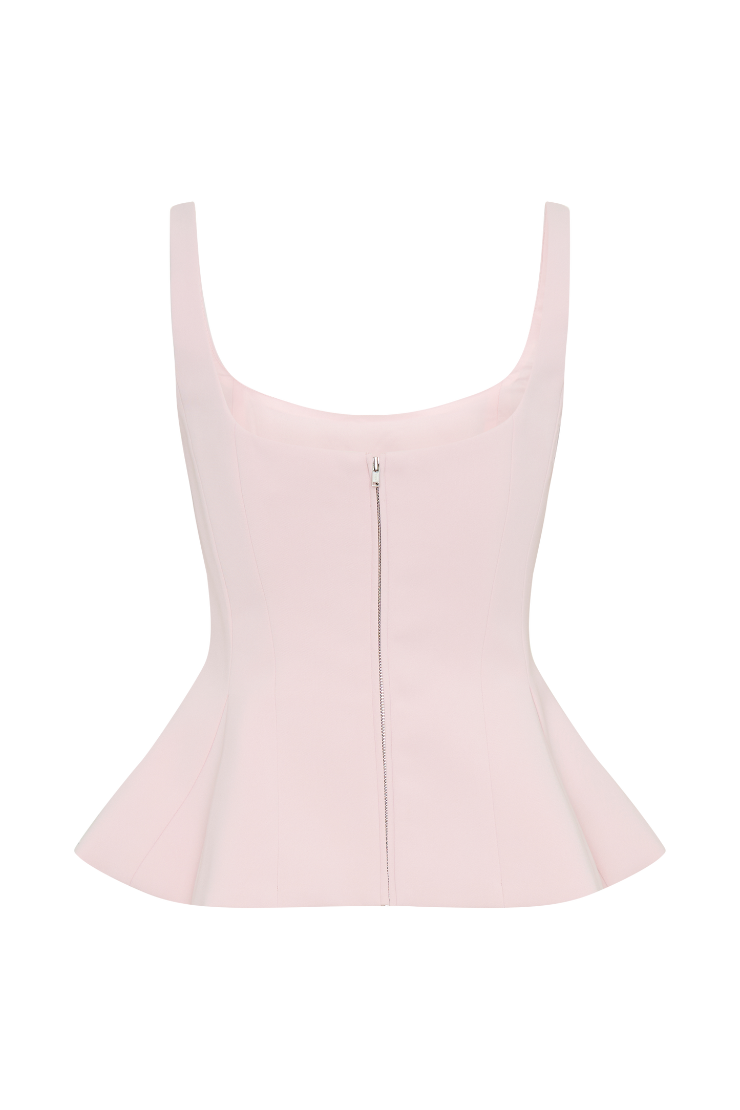 Top à peplum Korrie - Rose poudré