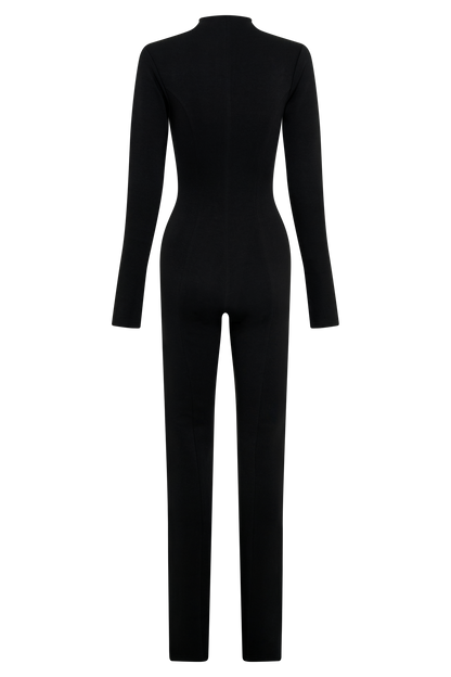 Combinaison en jersey de scuba Margaery - Noir