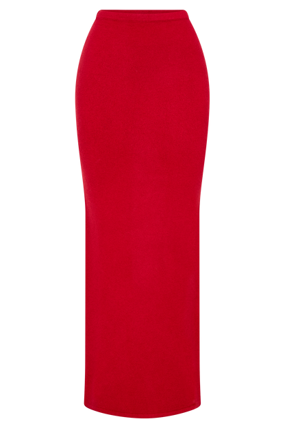 Jupe Maxi Tricot Elise - Rouge