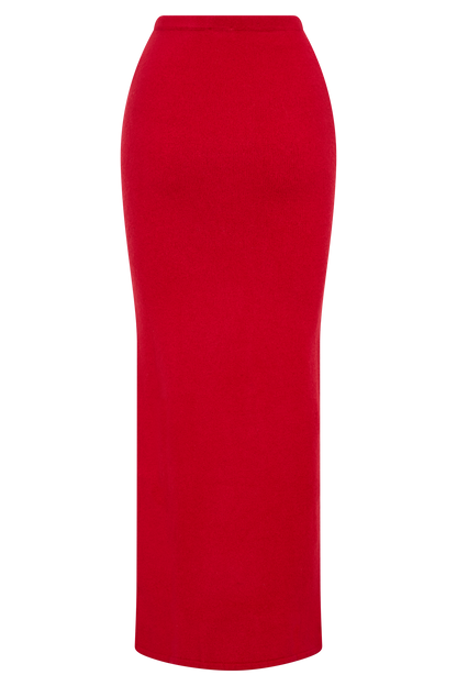 Jupe Maxi Tricot Elise - Rouge