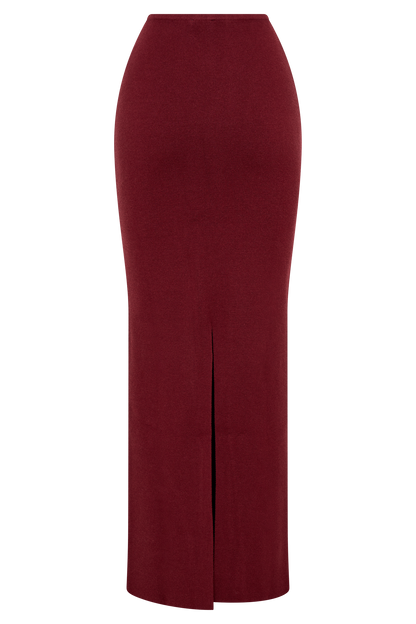 Jupe Maxi Tricot Kyle - Rouge Cerise