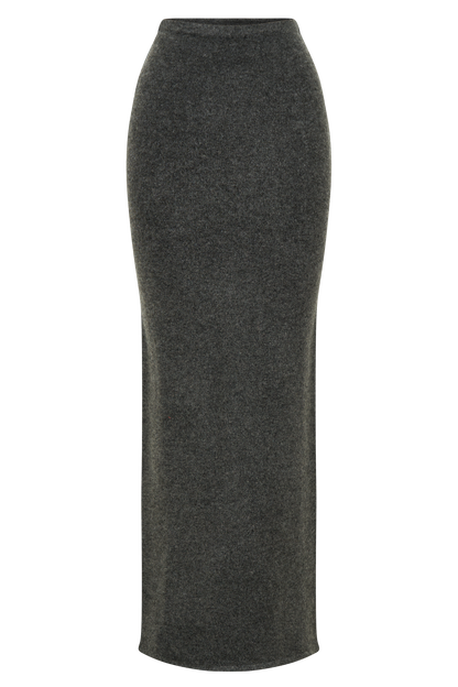 Jupe Maxi Tricot Elise - Gris Anthracite