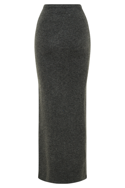 Jupe Maxi Tricot Elise - Gris Anthracite