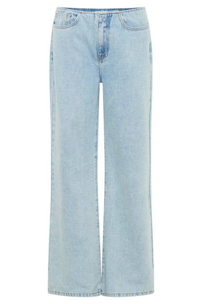 Jeans en jean taille mi-hauteur Caitlin - Bleu clair