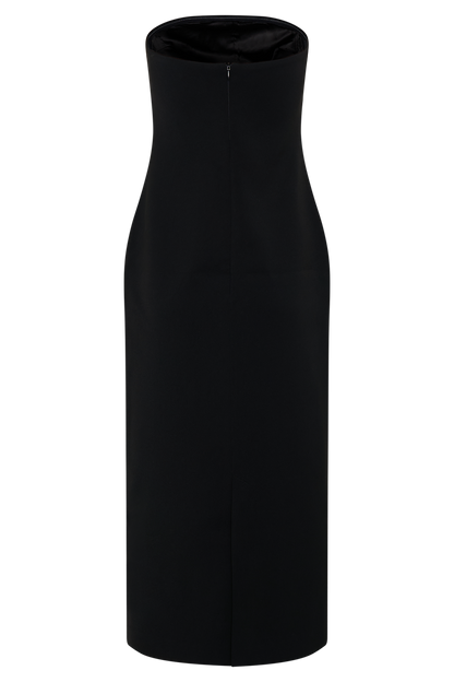 Robe midi sans bretelles Sussan - Noir