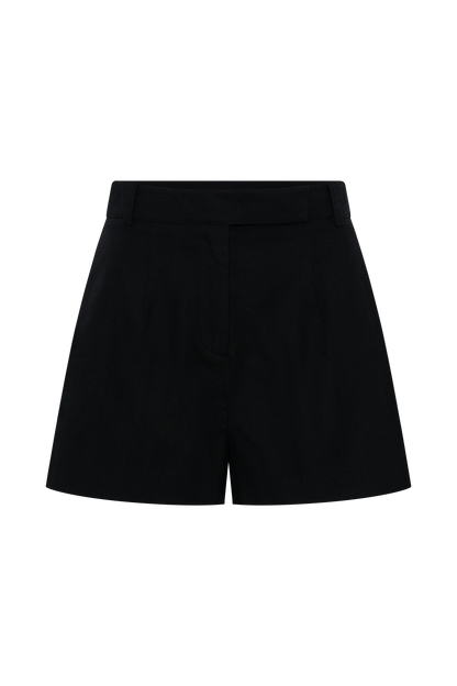 Shorts en lin Massima - Noir