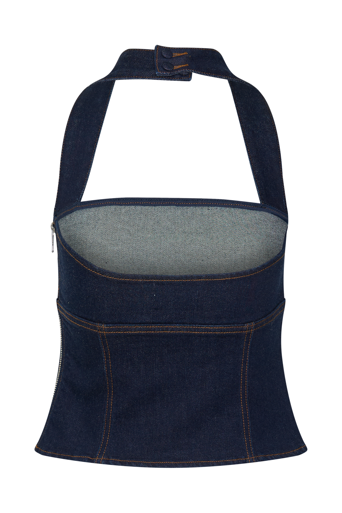 Haut en jean Dayna à porter en bandoulière - Bleu indigo