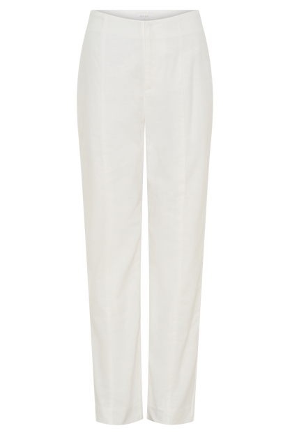Pantalon droit en lin Dora - Ivoire