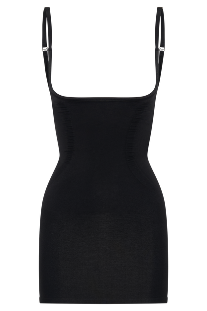 Jocelyn Mini-robe gainante sans dos - Noir