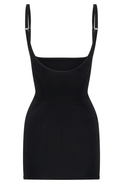 Jocelyn Mini-robe gainante sans dos - Noir