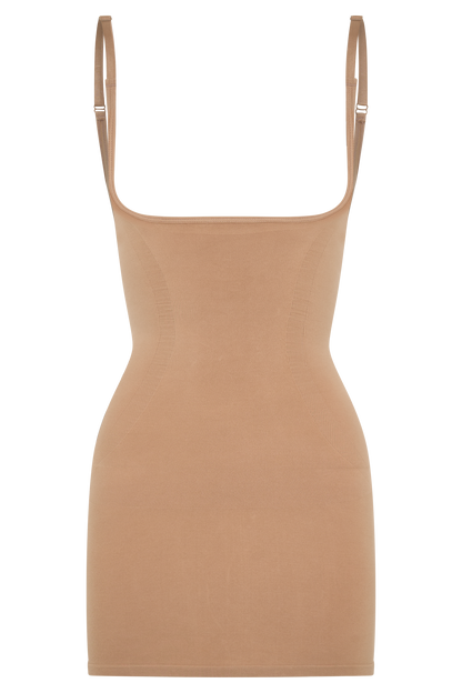 Jocelyn Mini-robe gainante sans dos - Latte