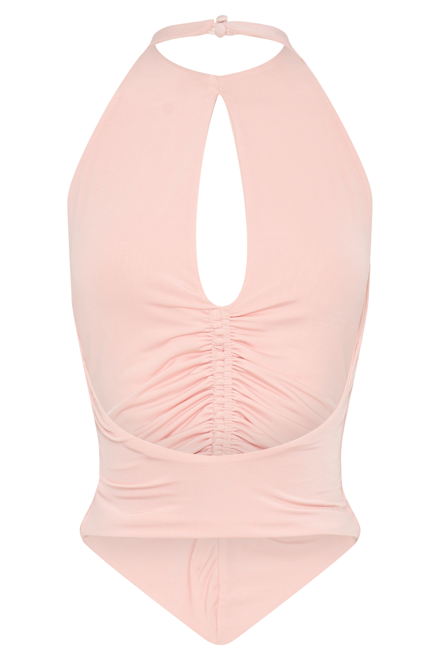 Halter Top à volants Linda Slinky - Rose Pâle