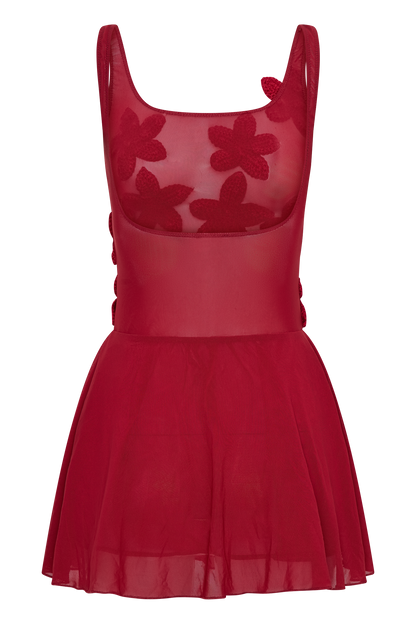 Mini-robe en maille Melanie à motifs floraux - Ruby