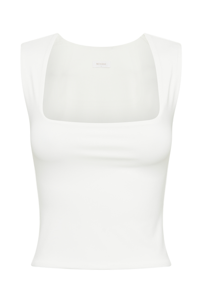 Haut long en nylon recyclé Linley - Blanc